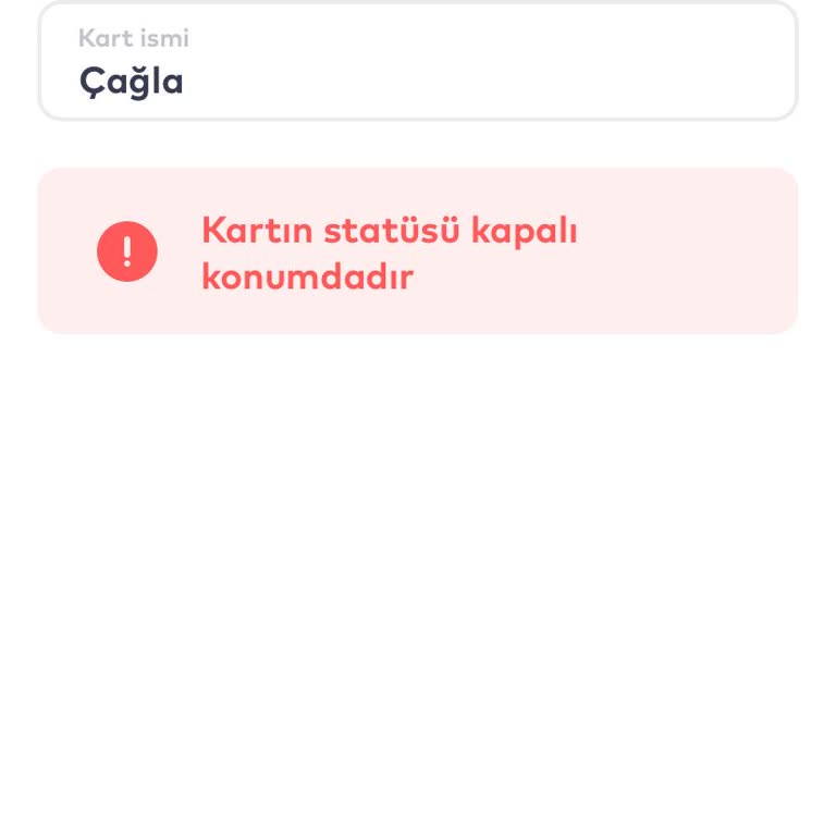 İstanbulkart Kullanıma Kapalı Açmak İstiyorum