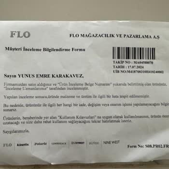 FLO Ayakkabı FLO'nun Sözde Garantisi!