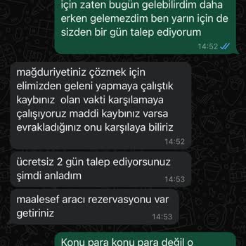 Sixt Rent-e Car Mağduriyeti