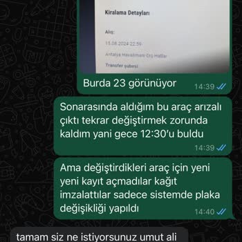 Sixt Rent-e Car Mağduriyeti