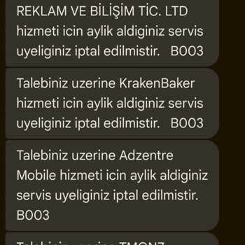 İzinsiz Üyelik ve Fatura Yansıtma Sorunu