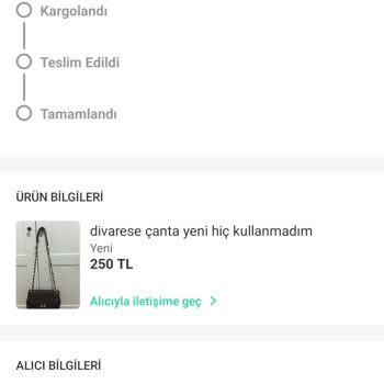 Divarese Ürün Teslim Edildi Fakat Onaylanmadı