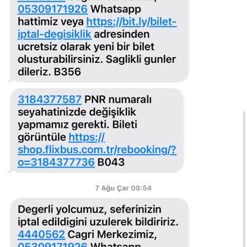 Kamil Koç Bilet Ücret İadesi