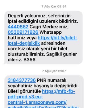Kamil Koç Bilet Ücret İadesi