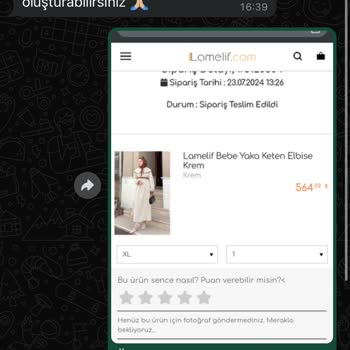 Lamelif Giyim 3 Haftadır Para İadesi Yapmadı.