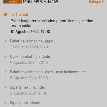 MNG Kargomu Gümrükte Bekletiliyor