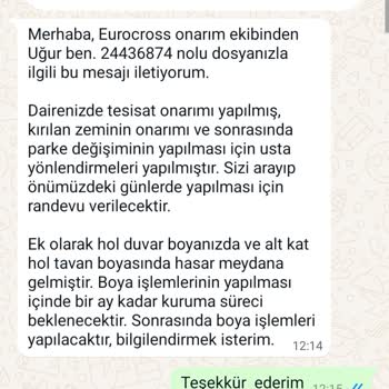 Eurocross Turkey Sigorta Garanti Bankası Sigorta Şirketi Sorumsuzluğu.