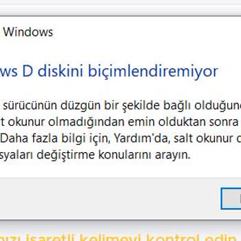 Monster SD Kart Biçimlendirme Hatası