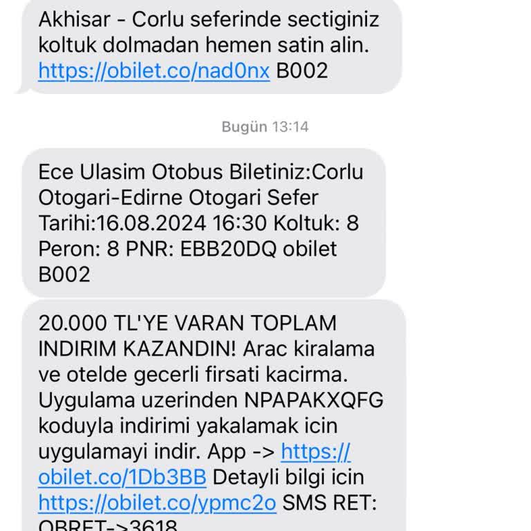 Obilet Ece Turizm İle Yolculukta Yaşanan Sorunlar