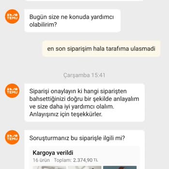 Temu Müşteri Hizmetleri Sorunsalı Teslim Edilemeyen Ürünler