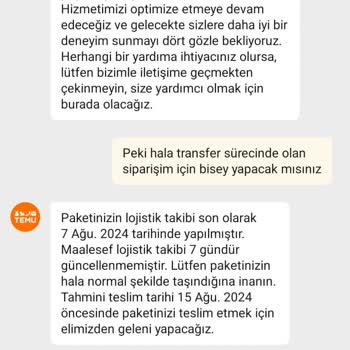Temu Müşteri Hizmetleri Sorunsalı Teslim Edilemeyen Ürünler