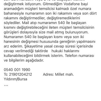 Numara Değişikliği Talebime Sürekli Engel Çıkıyor
