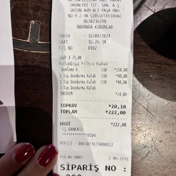 Kahve Dünyası Çorlu Orion Kahve Teslim Süresi Gecikmesi