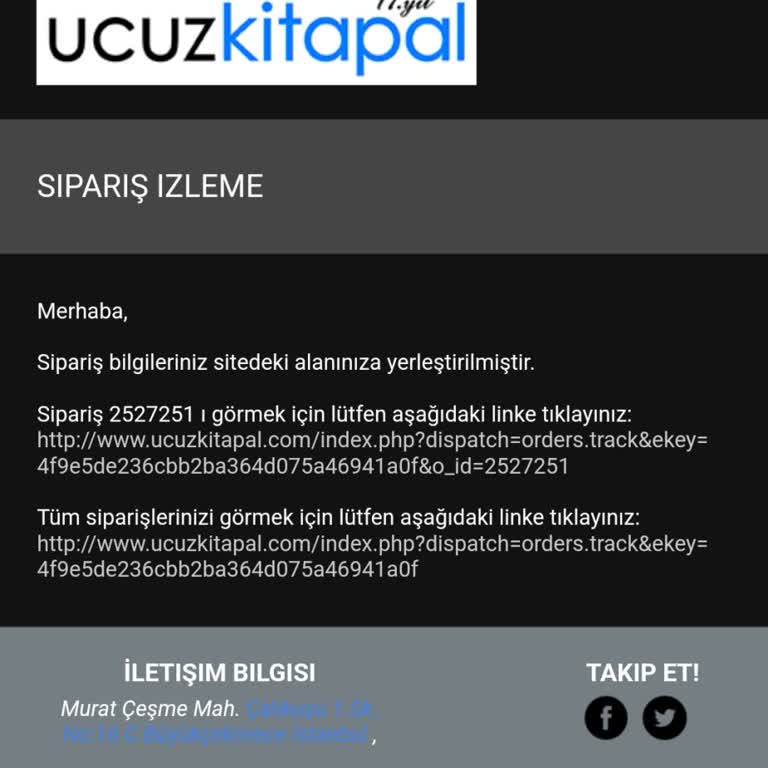 Ucuzkitapal.com Siparişin Belirsizliği Ve Mağdur Olmam