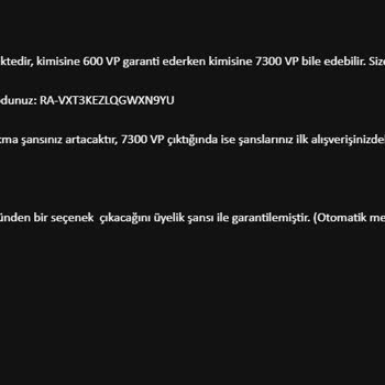 Shopier Aldığım VP Kodları Beklentilerimi Karşılamadı