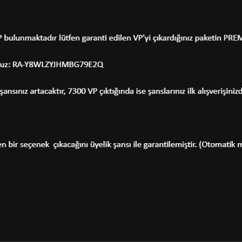 Shopier Aldığım VP Kodları Beklentilerimi Karşılamadı