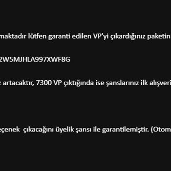 Shopier Aldığım VP Kodları Beklentilerimi Karşılamadı