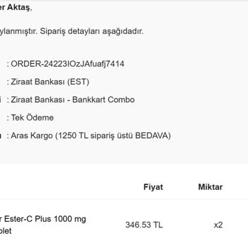 İndirimli Eczane Www.indirimlieczane.com Ödemesi Sonrası Solgar Vitaminleri Göndermedi