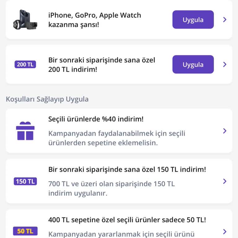 Getir Uygulamasında Kampanya Sorunu Ve Ek Ücretler