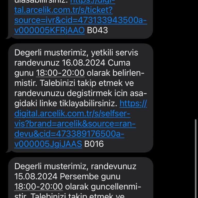 Servis Randevusu İptali ve Yavaş Hizmet