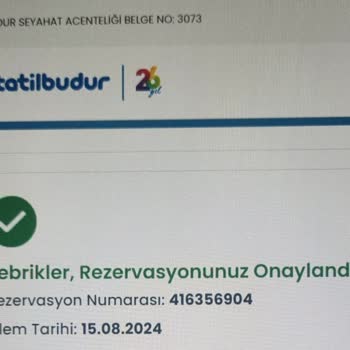 Tatilbudur Pişmanlıktır Para İadesi Yapmıyor