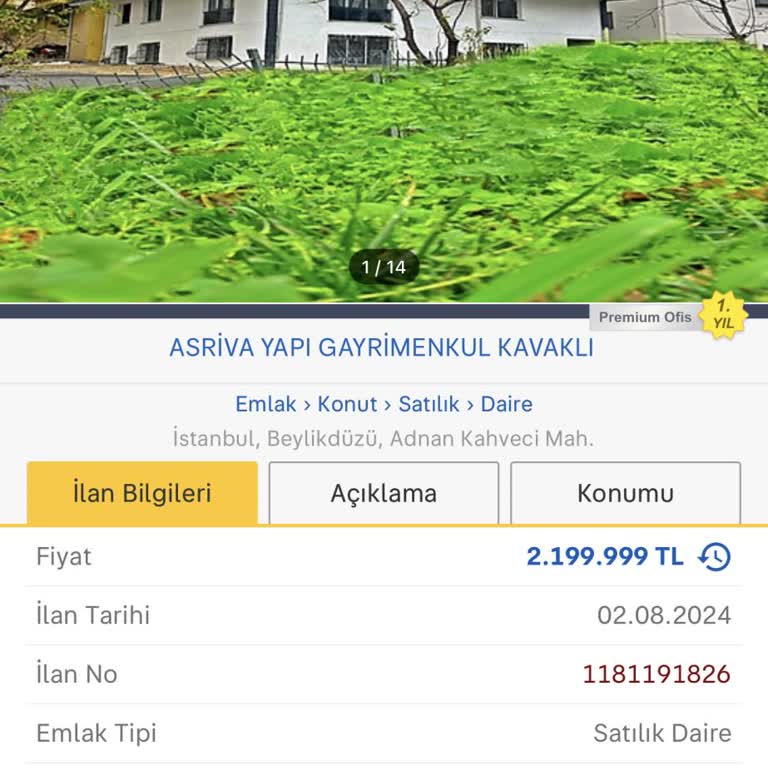 Asriva Yapı Gayrimenkul Kavaklı Yalan İlan