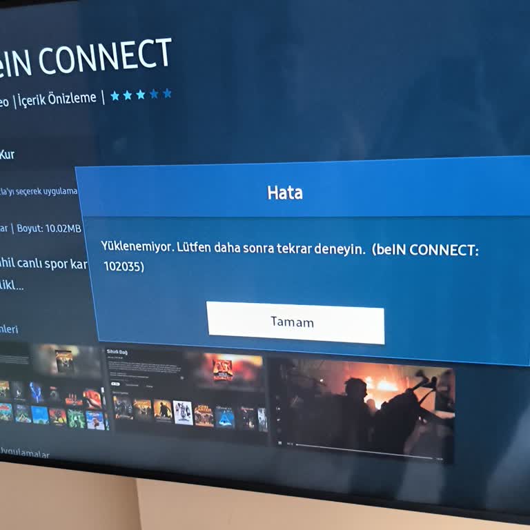 Samsung TV İndirme Yapmıyor