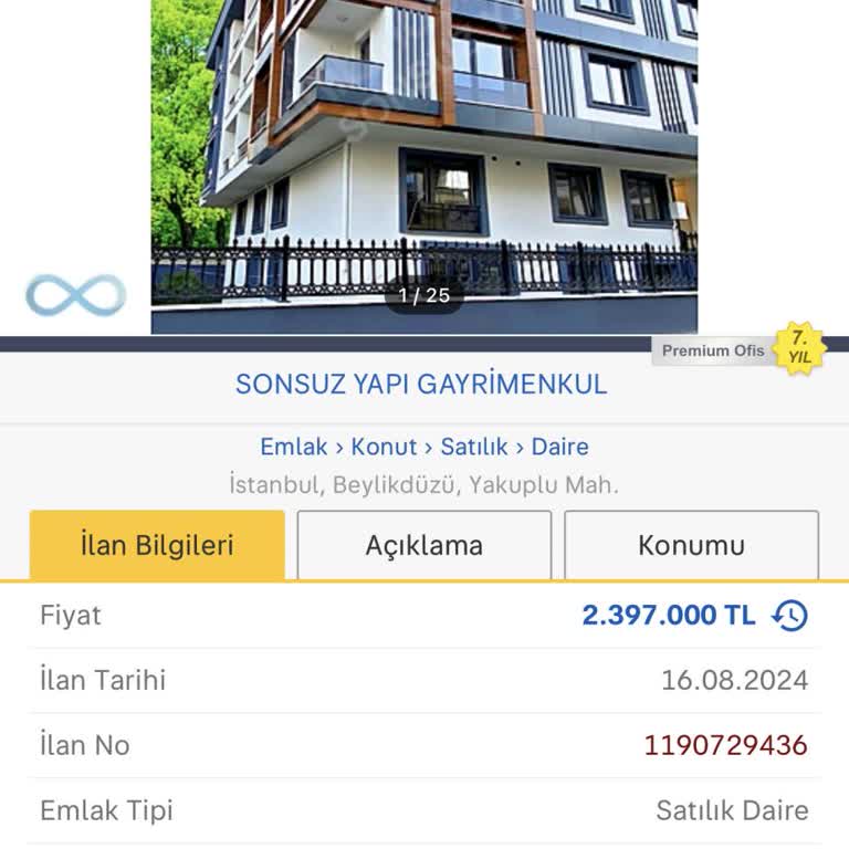 Sonsuz Yapı Gayrimenkul Yanıltıcı İlan Ve Zaman Kaybı