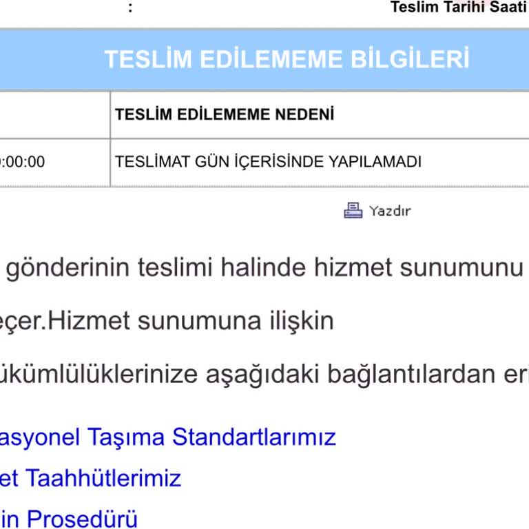 Aras Kargo Paketimi Teslimat Etmiyor