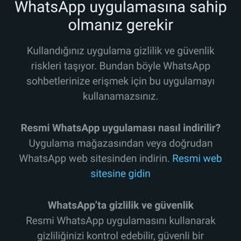 WhatsApp Resmi Uygulama