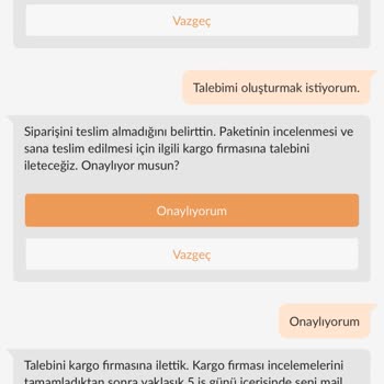 Trendyol Kargo Teslim Edilmedi