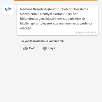 Trendyol Kargo Teslim Edilmedi