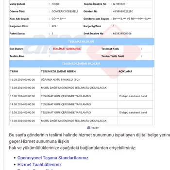 Aras Kargo Niobe Şubesi Vizyon Eksikliği İle Çalışıyor!