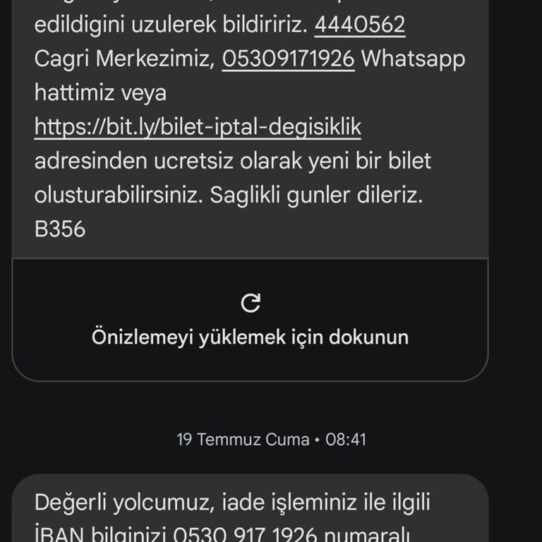Kamil Koç 19.07.2024 Tarihinde İptal Olan Biletimin Para İadesi Hala Yapılmadı.