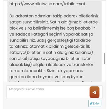 Biletwise Fenerbahçe-Göztepe Maçı İçin Alınan Biletlerde Sorun Yaşadım