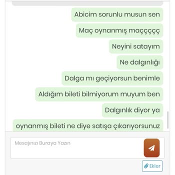 Biletwise Fenerbahçe-Göztepe Maçı İçin Alınan Biletlerde Sorun Yaşadım