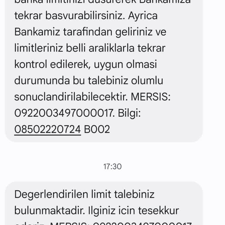 VakıfBank'ta Limit Artışı Ve Müşteri Hizmetleri Sorunu