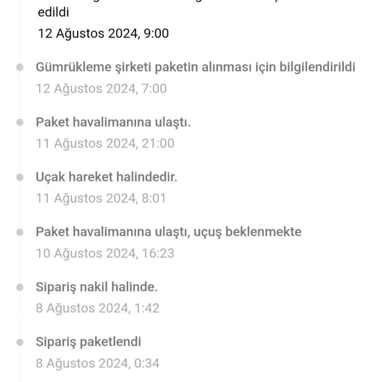Temu Gönderiniz Gümrükleme Şirketine Teslim Edildi