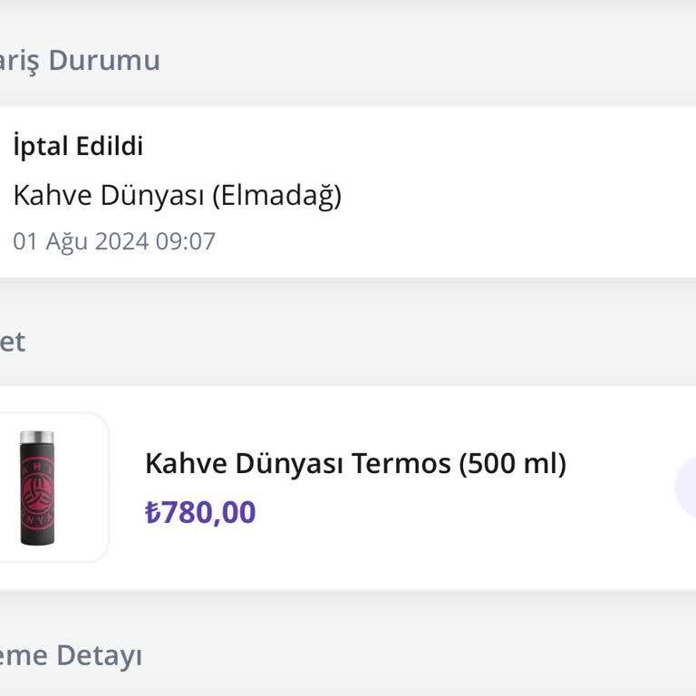 Getir Para İadem Yapılmadı