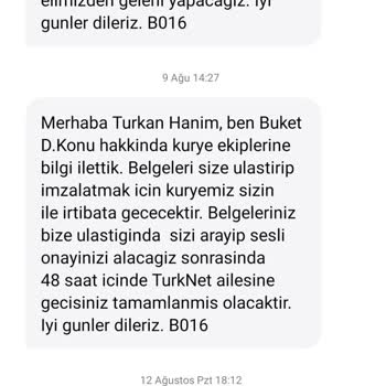 TurkNet Başvuru Süreci Sorunu
