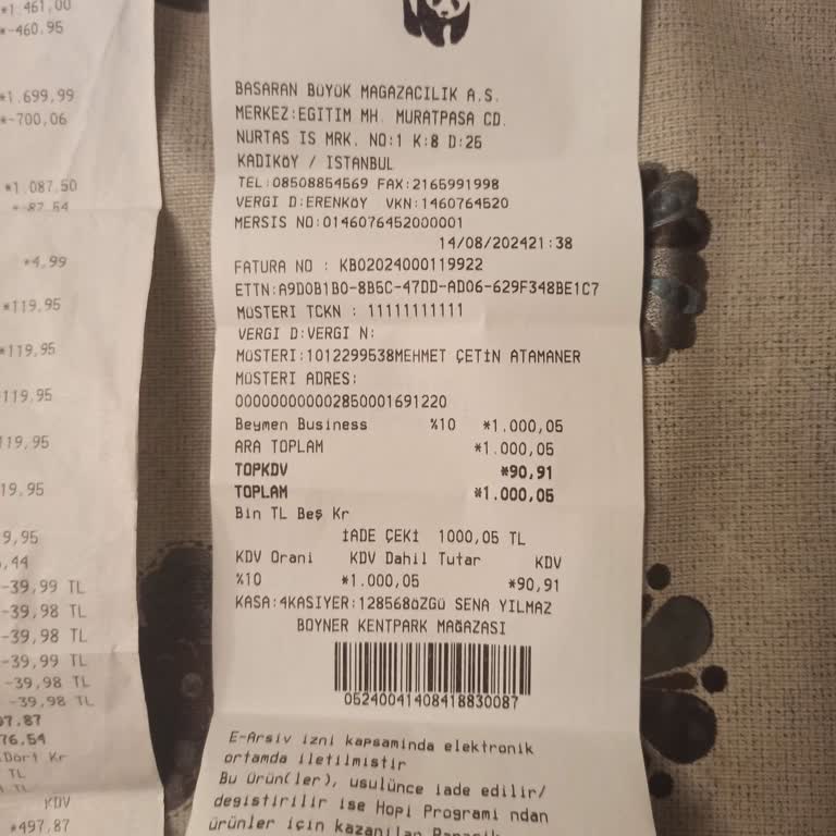 Boyner Ürün Satış Ve Sonrasında Yaşanan Sıkıntılar.