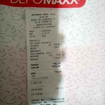 Depomaxx Aldığım Ürün Poşet Fiyatı