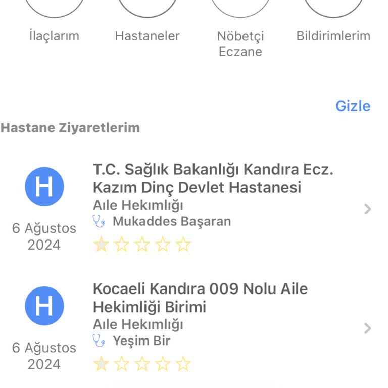 E-Nabız Tahlil Sonuçlarını G