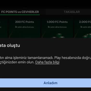 Google Play Play Store Satın Alma Sorunu