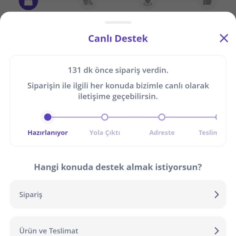 Getirden Geç Teslim