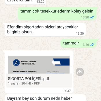 07 Molona Travel Villa Yanıltıcı Sigorta İşlemi Ve İletişim Sorunları