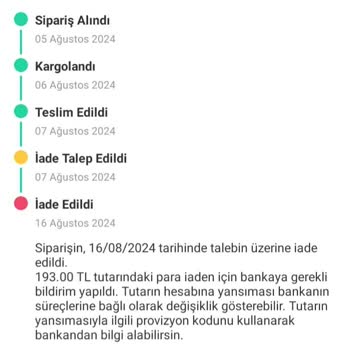 Dolap Yanlış Ürün Ve Eksik İade Sorunu