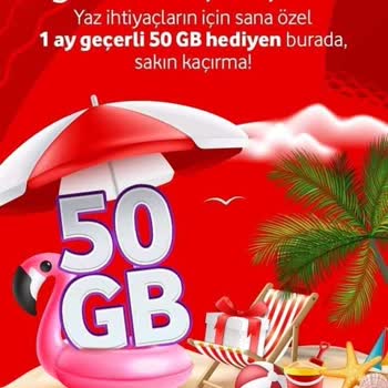 Vodafone Şanslı Ağustos Kampanyasında 50 GB Sorunu