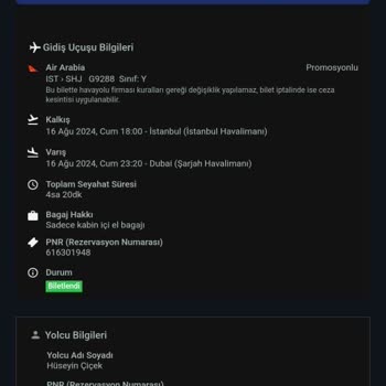 İstanbul Havalimanı Air Arabia Uçuş Saatinden Önce Kapı Kapanması