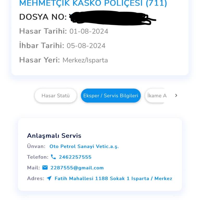 Anadolu Sigorta Ve Eksper İletişimsizliği